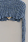 BASERANGE Pullover KNMAP-CO-AU23 Blue Mix